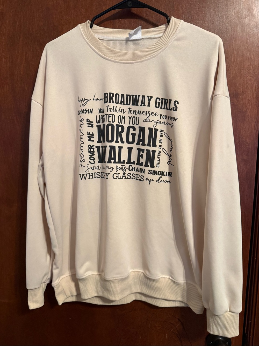 Morgan Wallen crewneck sweater top womens large